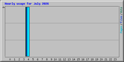 Hourly usage for July 2026
